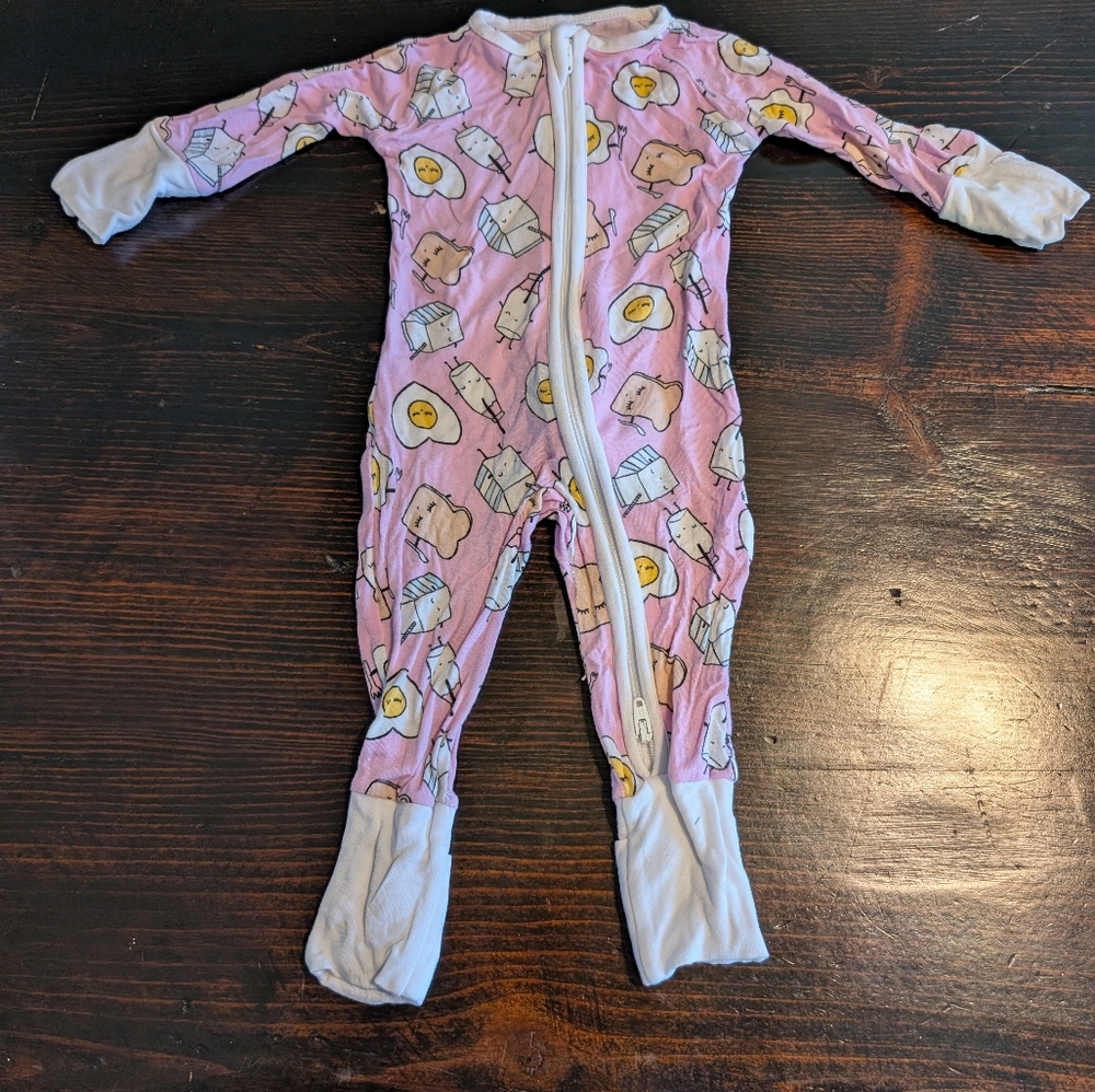 Pink Kids One Piece with Fun Print